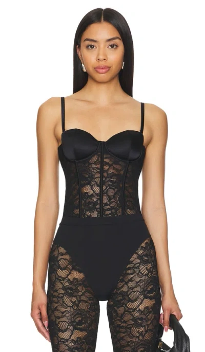 Fleur Du Mal X Revolve Boned Bustier In 黑色