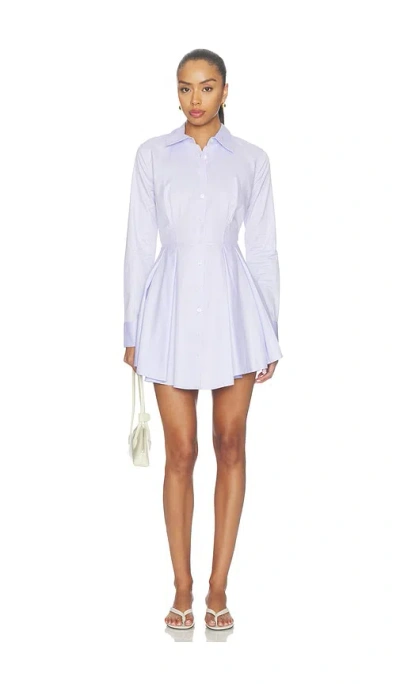 Fleur Du Mal Zoe Poplin Dress In White