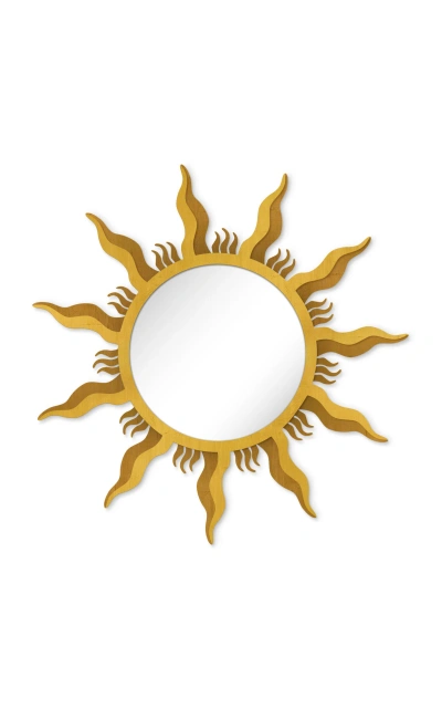 Fleur Helios Mirror In Gold