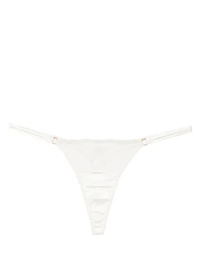 Fleur Of England Daisy Floral-lace Thong In White