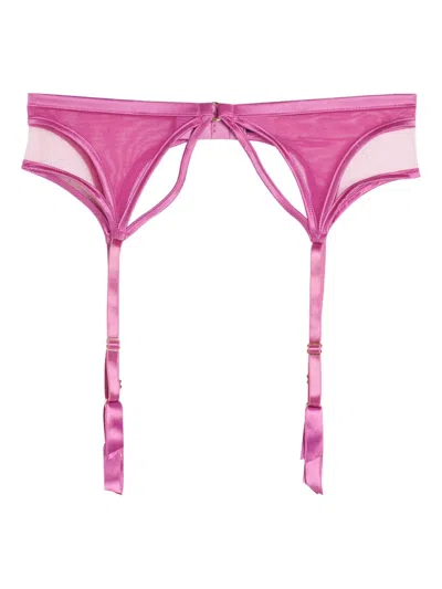 Fleur Of England Lola Suspender Belt In Pink