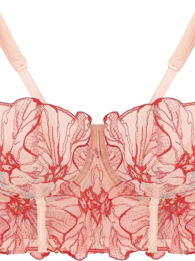 Fleur Of England Rosa Longline Bra In Pink