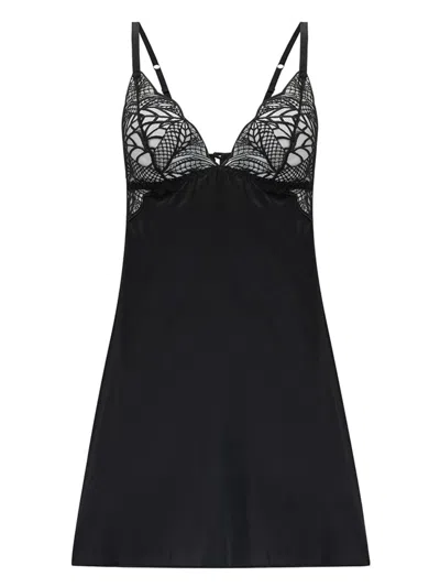 Fleur Of England Ingrid Silk Babydoll In Green