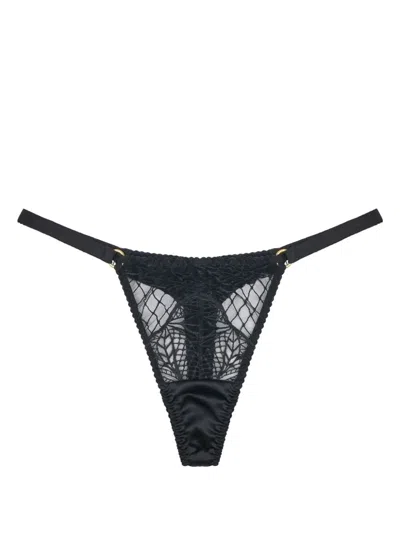 Fleur Of England Roxy Thong In Black