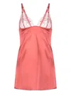 Fleur Of England Sienna Lace-detail Babydoll In Pink