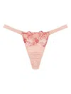 Fleur Of England Strap Thong In Pink