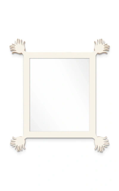 Fleur Vieux Mirror In White