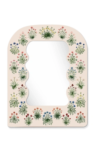 Fleur X Riley Sheehey Jaipur-printed Small Mirror In Multi