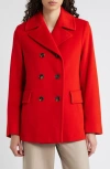 Fleurette Ali Wool Peacoat In Lava