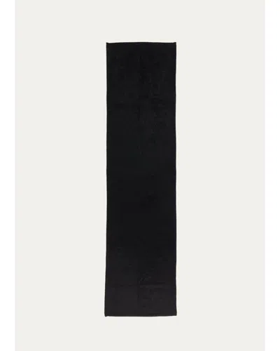Fleurette Brushed Cashmere Wrap In Black