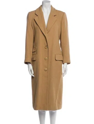 Pre-owned Fleurette Camel Hair Faux Fur Coat In Neutral
