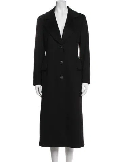 Pre-owned Fleurette Cashmere Coat In Black