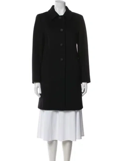 Pre-owned Fleurette Coat In Black