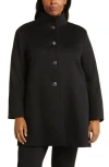 Fleurette Dawn Stand Collar Wool Coat