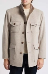 Fleurette Ernst Wool Field Jacket In Beach