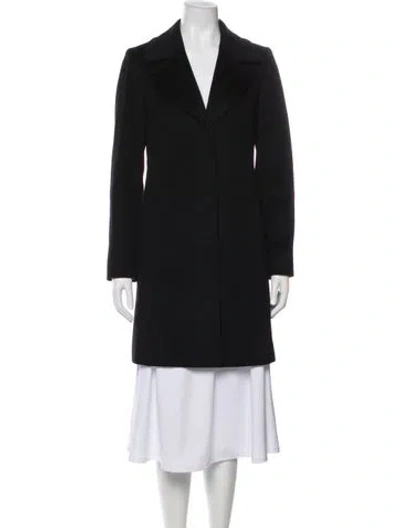 Pre-owned Fleurette Faux Fur Coat In Black