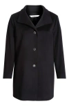 Fleurette Grace Wool Coat In Black