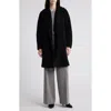 Fleurette Jade Open Front Wool Coat