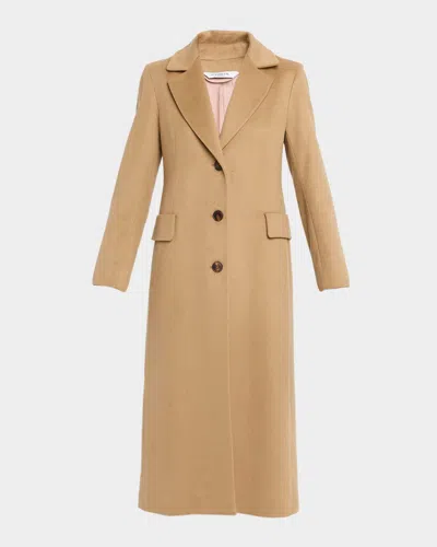 Fleurette Mia Cashmere Maxi Coat In Multi