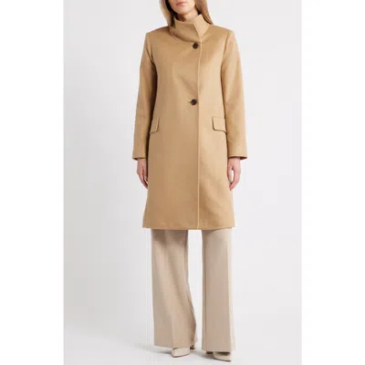 Fleurette Milly Cashmere Coat In Camel