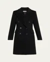 Fleurette Mimi Italian Wool Coat In Black