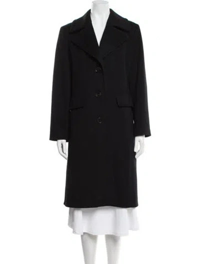 Pre-owned Fleurette Peacoat In Black