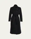 Fleurette Rhea Wool Maxi Coat In Black