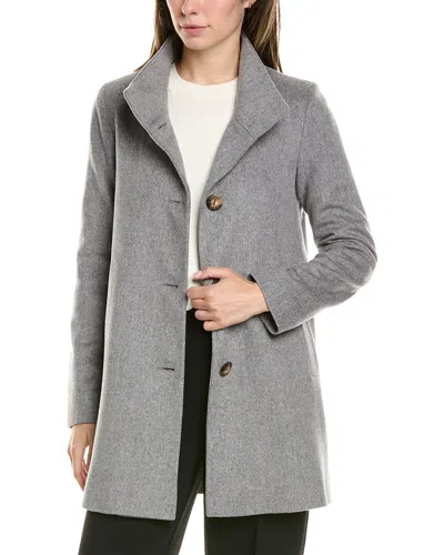 Fleurette Short Wool Jacket In Grey