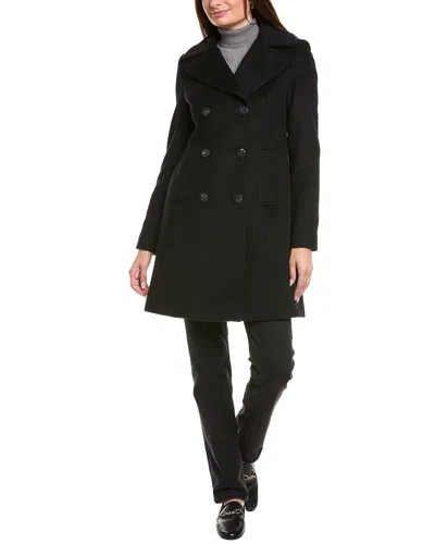 Fleurette Tailored Double-breasted Wool-blend Coat In Green