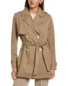 Fleurette Trench Coat In Brown