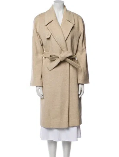 Pre-owned Fleurette Vintage Cashmere Trench Coat In Neutral