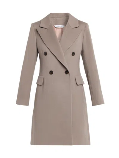 Fleurette Women's Kaia Wool Double-breasted Coat In Brown