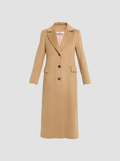 Fleurette Women's Mia Cashmere Maxi Coat In Camel