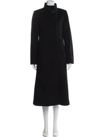 Pre-owned Fleurette Wool Coat In Black