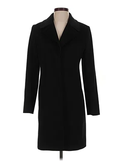 Pre-owned Fleurette Wool Coat In Black