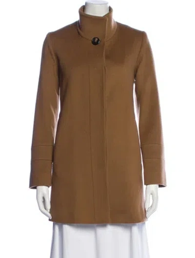 Pre-owned Fleurette Wool Coat In Brown