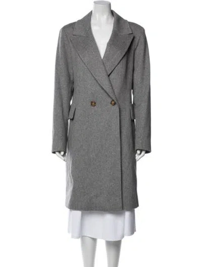 Pre-owned Fleurette Wool Coat In Gray