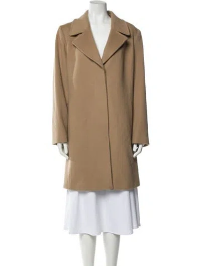 Pre-owned Fleurette Wool Coat In Neutral