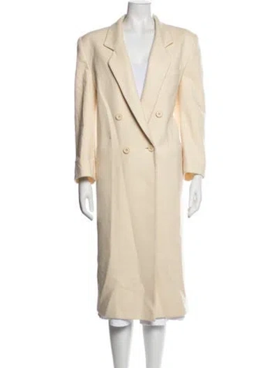 Pre-owned Fleurette Wool Coat In Neutrals