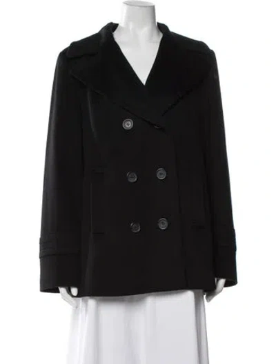 Pre-owned Fleurette Wool Jacket In Black
