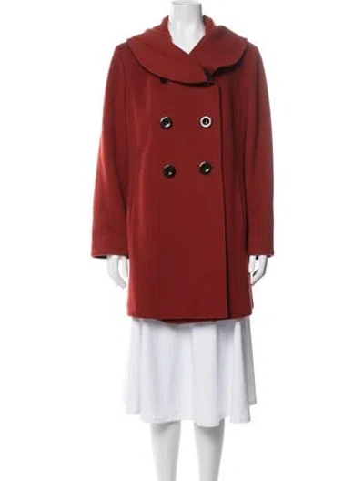 Pre-owned Fleurette Wool Jacket In Red