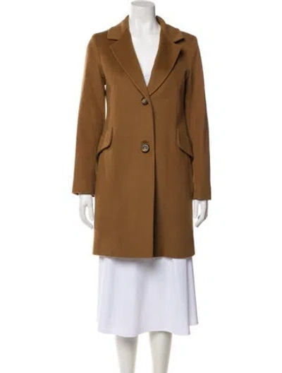 Pre-owned Fleurette Wool Peacoat In Neutral