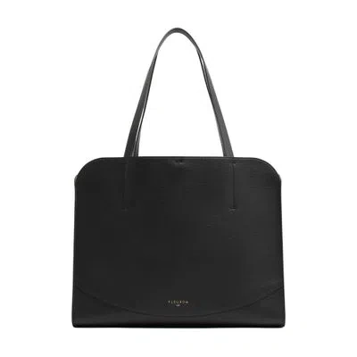 Fleuron Oak Medium Cabas Bag In Black