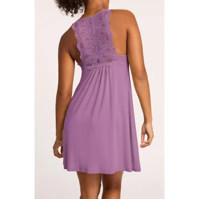 Fleur't Belle Epoque Fuller Cup Lace Chemise In Berry Glaze
