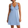 Fleur't Belle Epoque Fuller Cup Lace Chemise In Bluebell
