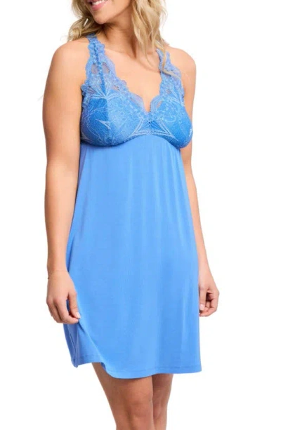 Fleur't Belle Epoque Lace Chemise In Marina