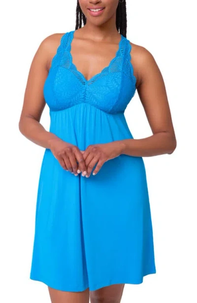Fleur't Belle Poque Racerback Chemise In Blue