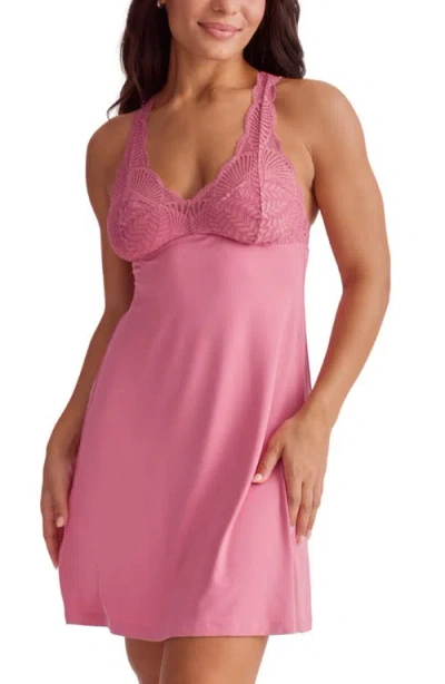 Fleur't Belle Poque Racerback Chemise In Pink