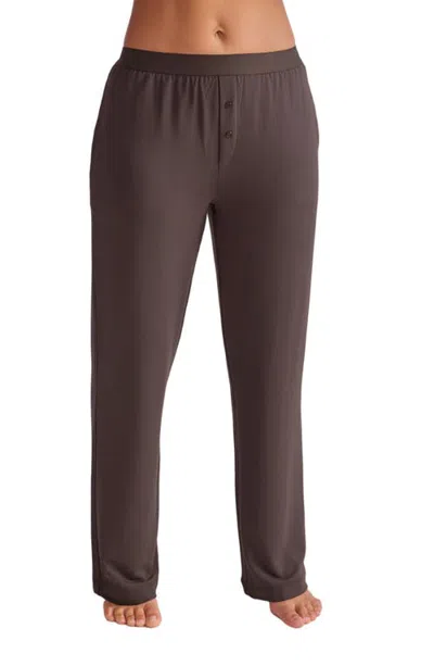 Fleur't Boyfriend Pajama Pants In Brown