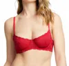 Fleur't Demi Lace Bra In Red In Red